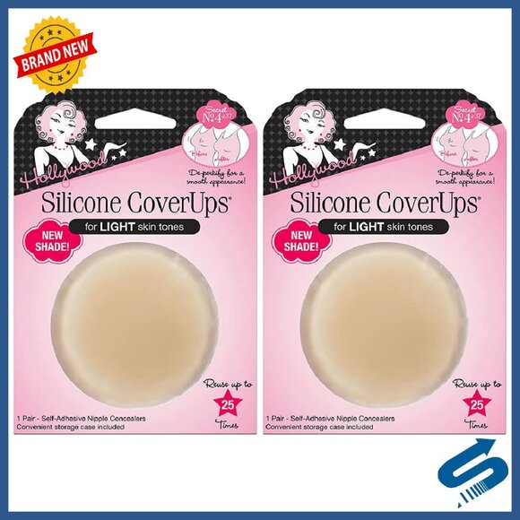 Silicone Nipple Concealers Reusable Hypoallergenic Self-Adhesive